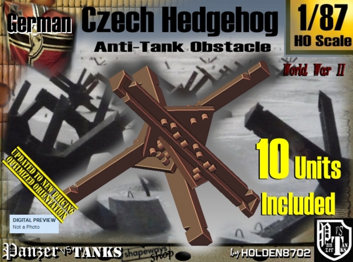 1/87 Anti-Tank Hedgehog set001 3d printed