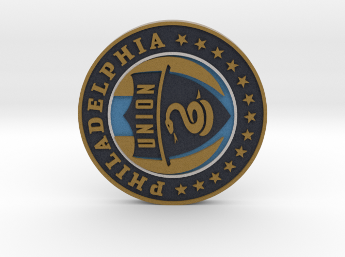 Philadelphia Union Soccer Logo 1 inch 3d printed