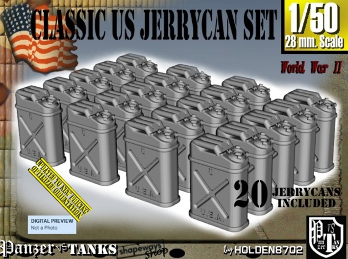 1/50 US Jerrycan x20 Set101 3d printed