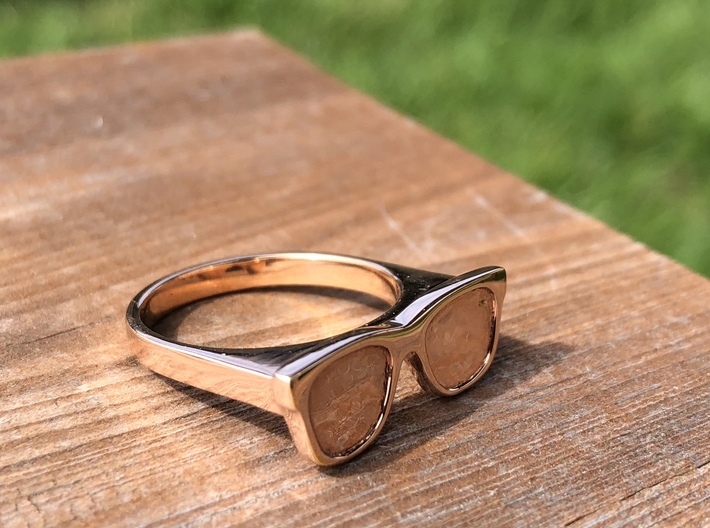 Glasses Ring 3d printed