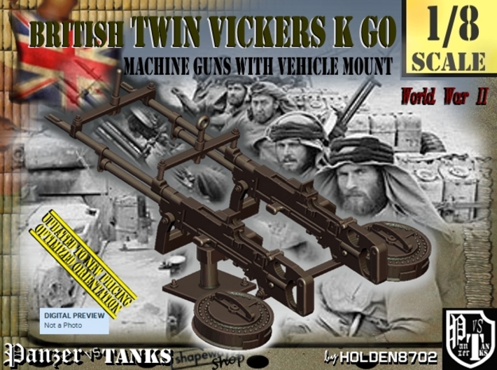 1/8 Twin Vickers K GO 3d printed