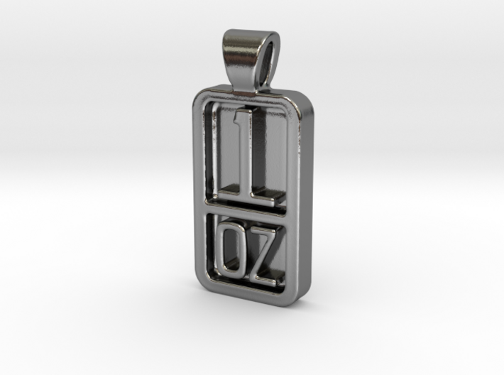 1 oz pendant - bigger one ounce 3d printed