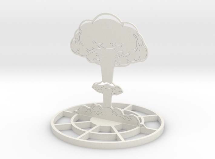 Detailed Mushroom Cloud Marker Template 3d printed