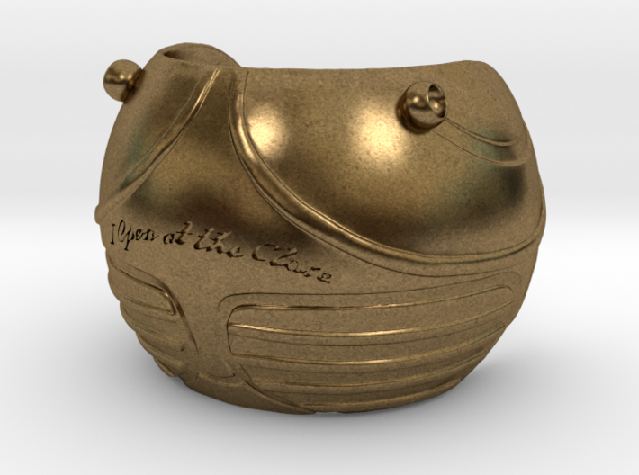 Golden Magical Ball Ring Box (Front half) 3d printed