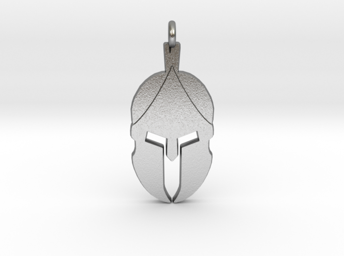 Spartan Helmet Pendant/Keychain 3d printed