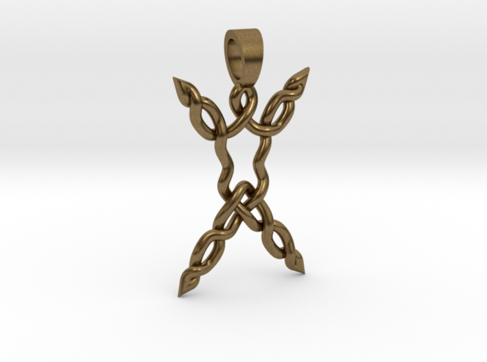 Human celtic knot [pendant] 3d printed