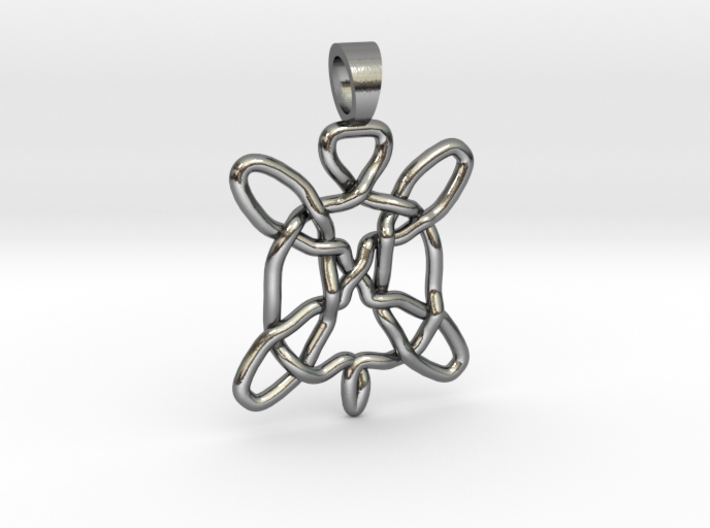 Celtic knot turtle [pendant] 3d printed