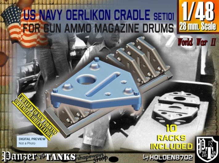 1/48 Oerlikon Magazine Cradle Set101 3d printed