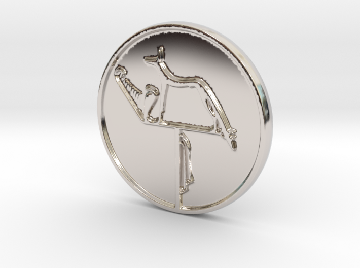 Wepwawet Coin 3d printed