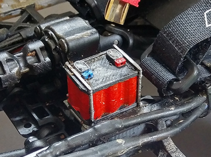 12v BATTERY scale accessory 3d printed 
