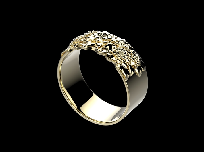 Bouquet Ring 3d printed 