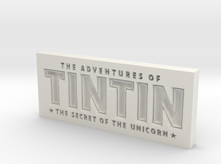 Tintin Logo 3d printed