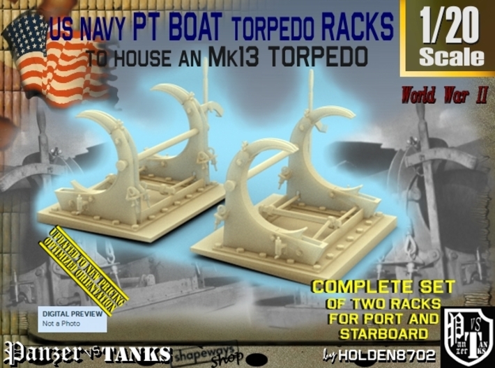 1/20 PT Torpedo Rack TypC 3d printed