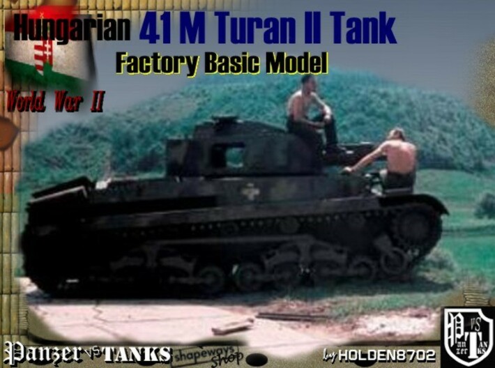 1-87 Hungarian 41M Turan II Basic 3d printed 