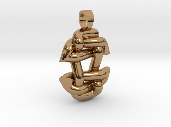 Asiatic style knot [pendant] 3d printed
