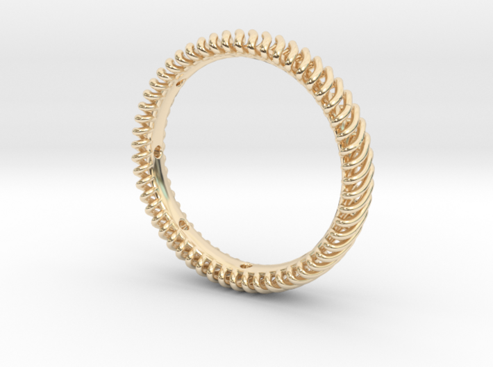 Wire Rope Ring Size 10 - ID - 19.77mm 3d printed