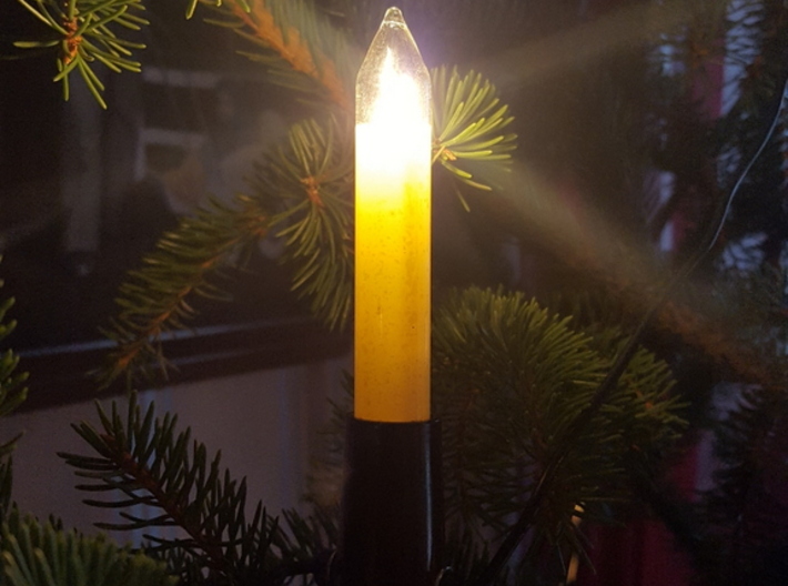 DDR Christmas Tree Light Clip sparepart 3d printed Candle and original clip
