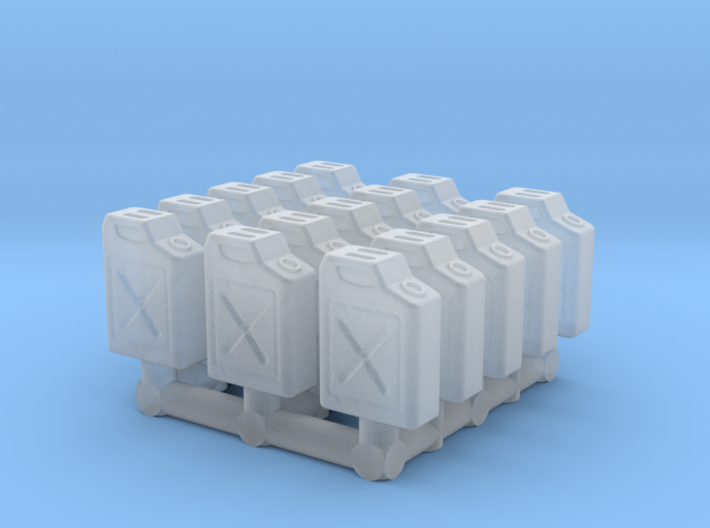 1/87 Scale Fuel Jerry Cans 3d printed
