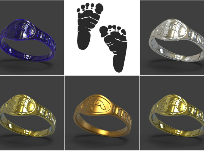 Baby Ring 3d printed 