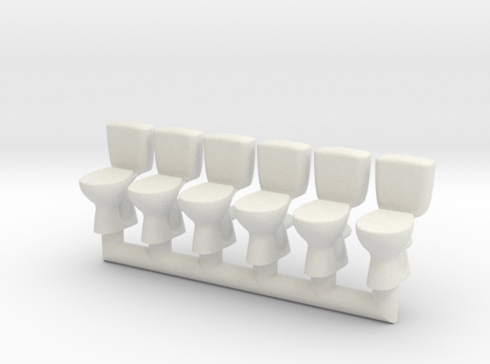 Toilet 02.HO scale (1:87) 3d printed