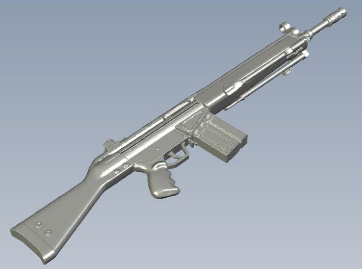 1/10 scale Heckler & Koch G-3A3 rifles A x 5 3d printed 