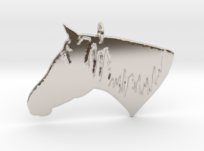 the Dakota Pendant - Precious Metals 3d printed