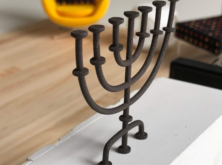 Menorah candlestick 1:12 scale model 3d printed 