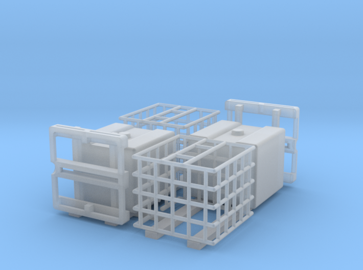 IBC Water Tank 1100 Parted 2 pack 1-50 Scale 3d printed
