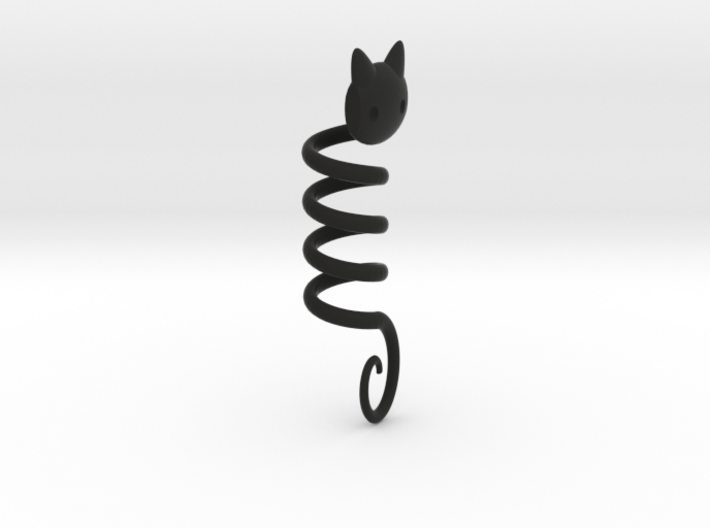 Kitty Hair Spiral 3d printed 