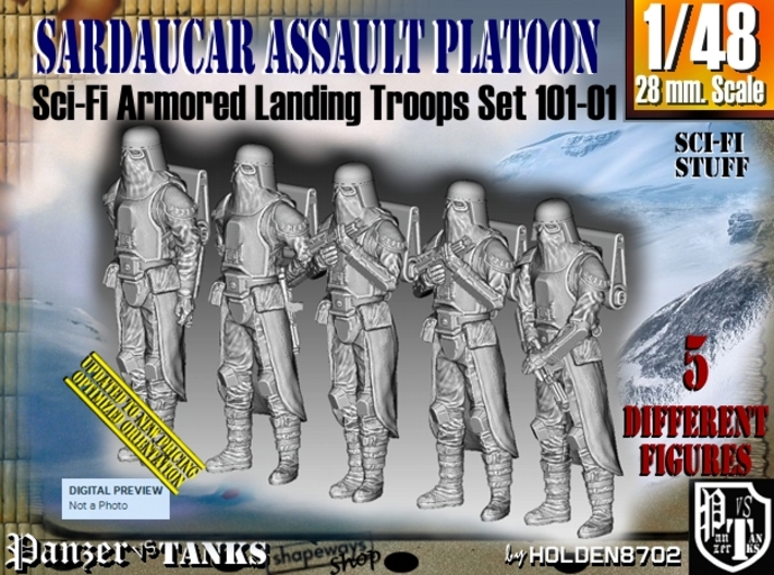 1/48 Sci-Fi Sardaucar Platoon Set 101-01 3d printed
