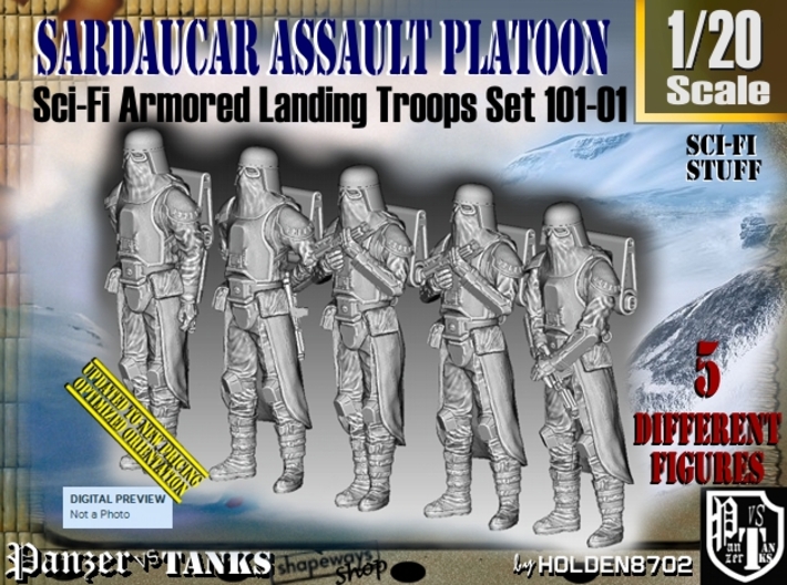 1/20 Sci-Fi Sardaucar Platoon Set 101-01 3d printed