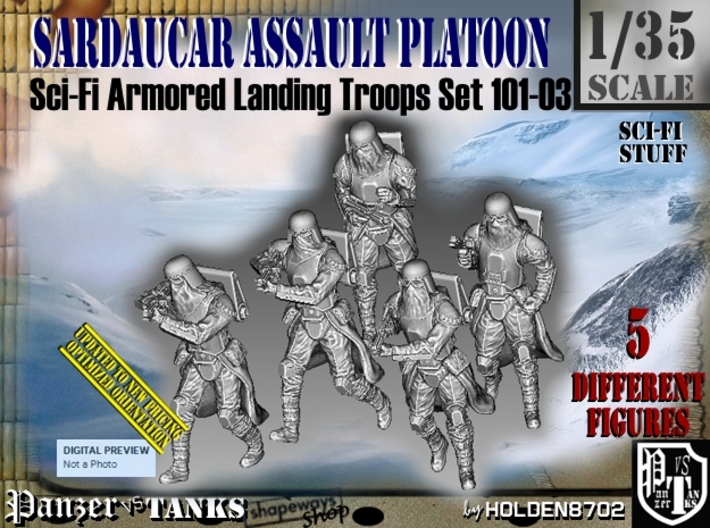 1/35 Sci-Fi Sardaucar Platoon Set 101-03 3d printed