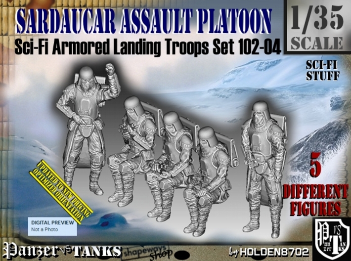 1/35 Sci-Fi Sardaucar Platoon Set 102-04 3d printed