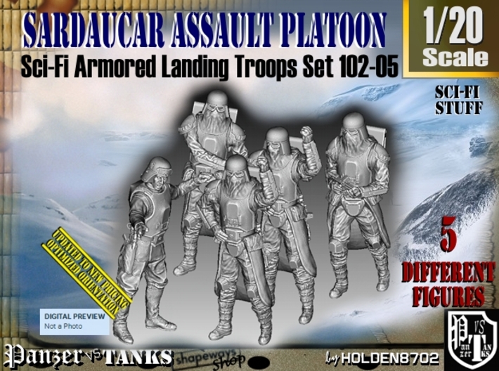 1/20 Sci-Fi Sardaucar Platoon Set 102-05 3d printed