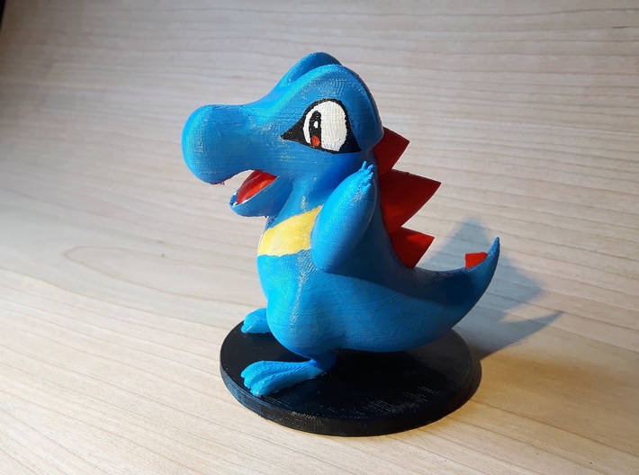 Totodile Pokémon Miniature 3d printed 