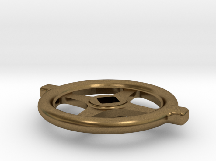 1.1&quot; scale South African Large Valve Handwheel 3d printed