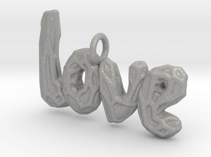 Love pendant with Voronoi Vine 3d printed