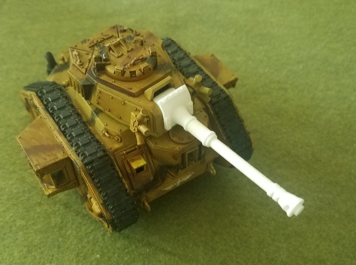 120mm Cannon 3d printed This is the mounted weapon on a Leman Russ Battle Tank