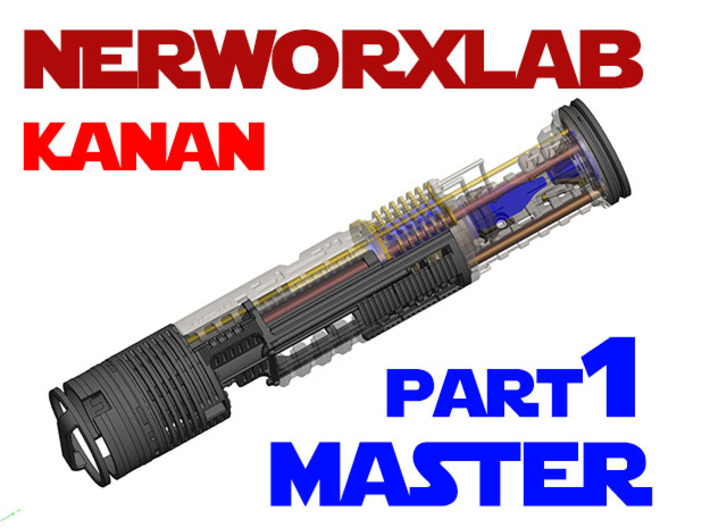 NWL Kanan - Master Part1 Lightsaber Chassis 3d printed