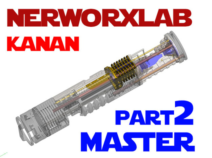 NWL Kanan - Master Part2 Lightsaber Chassis 3d printed