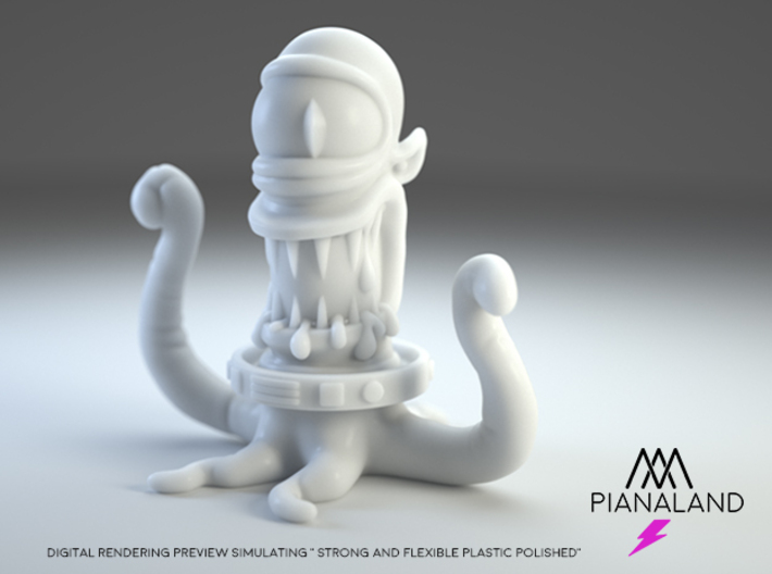 the ultimate KODOS (or KANG) Small version 3d printed strong and flexible plastic render simulation