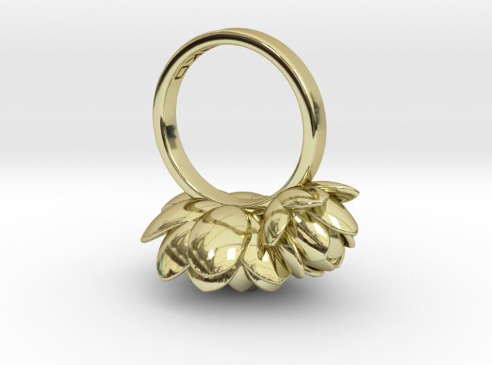 Lotus Ring  3d printed 