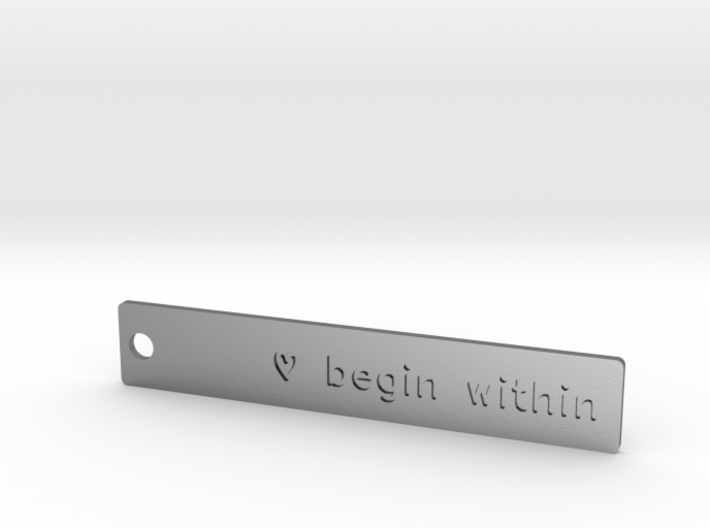 Custom keychain tag 3d printed