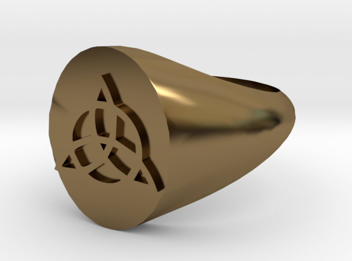 Triquetra Ring size Y/12 3d printed