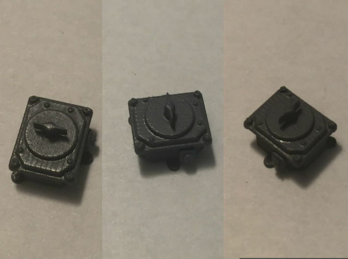 1/48 USN Rotary Selector Switch Set x36 3d printed 