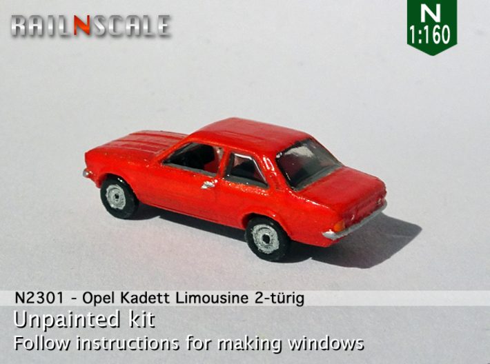 Opel Kadett Limousine (N 1:160) 3d printed
