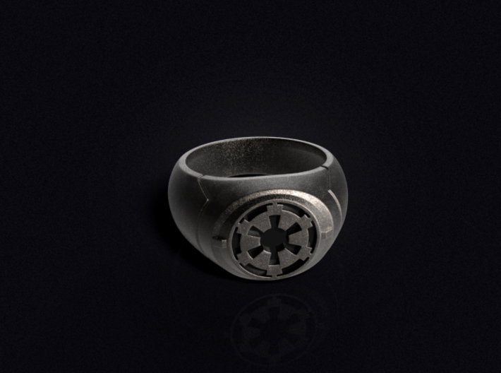 Imperial Signet Ring 3d printed 3D visualization of the ring in Stainless Steel