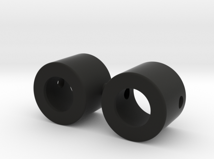 Bearing caps for 12mm tube 3d printed