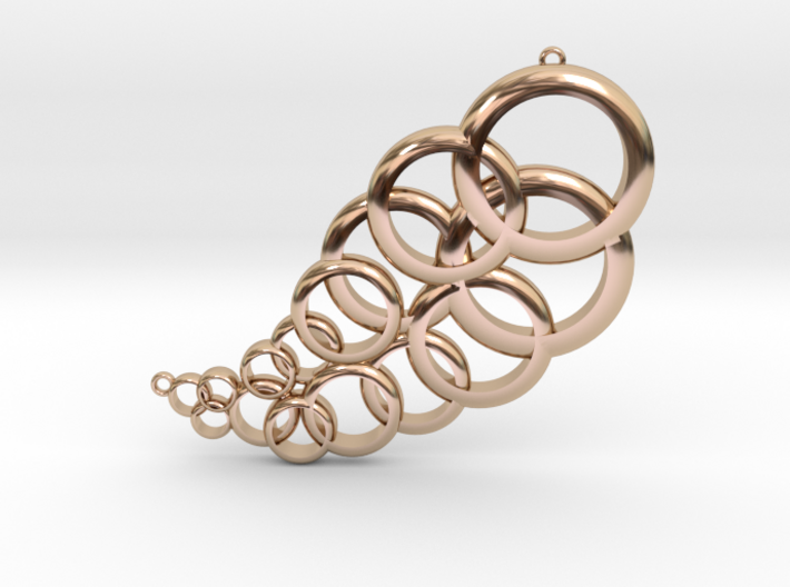 Bubble Necklace Pendant 3d printed
