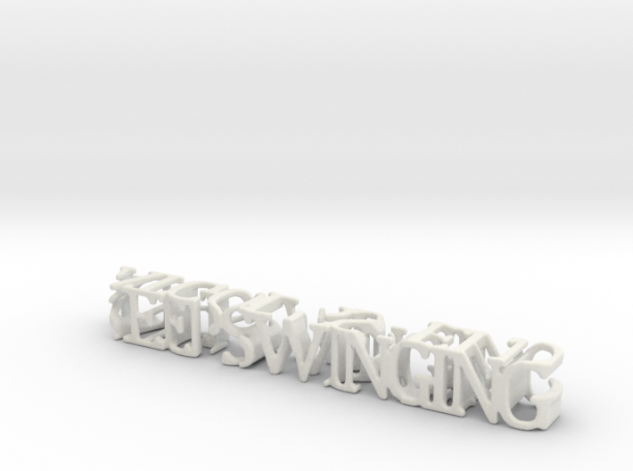 3dWordFlip: KEEP SWINGING/AT GOD'S SPEED 3d printed